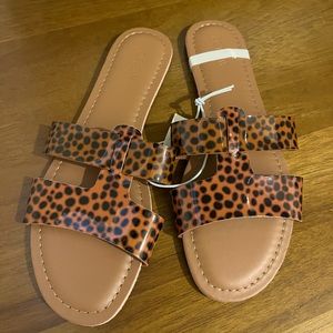 J Crew Tortoise Beachside Slide Sandal